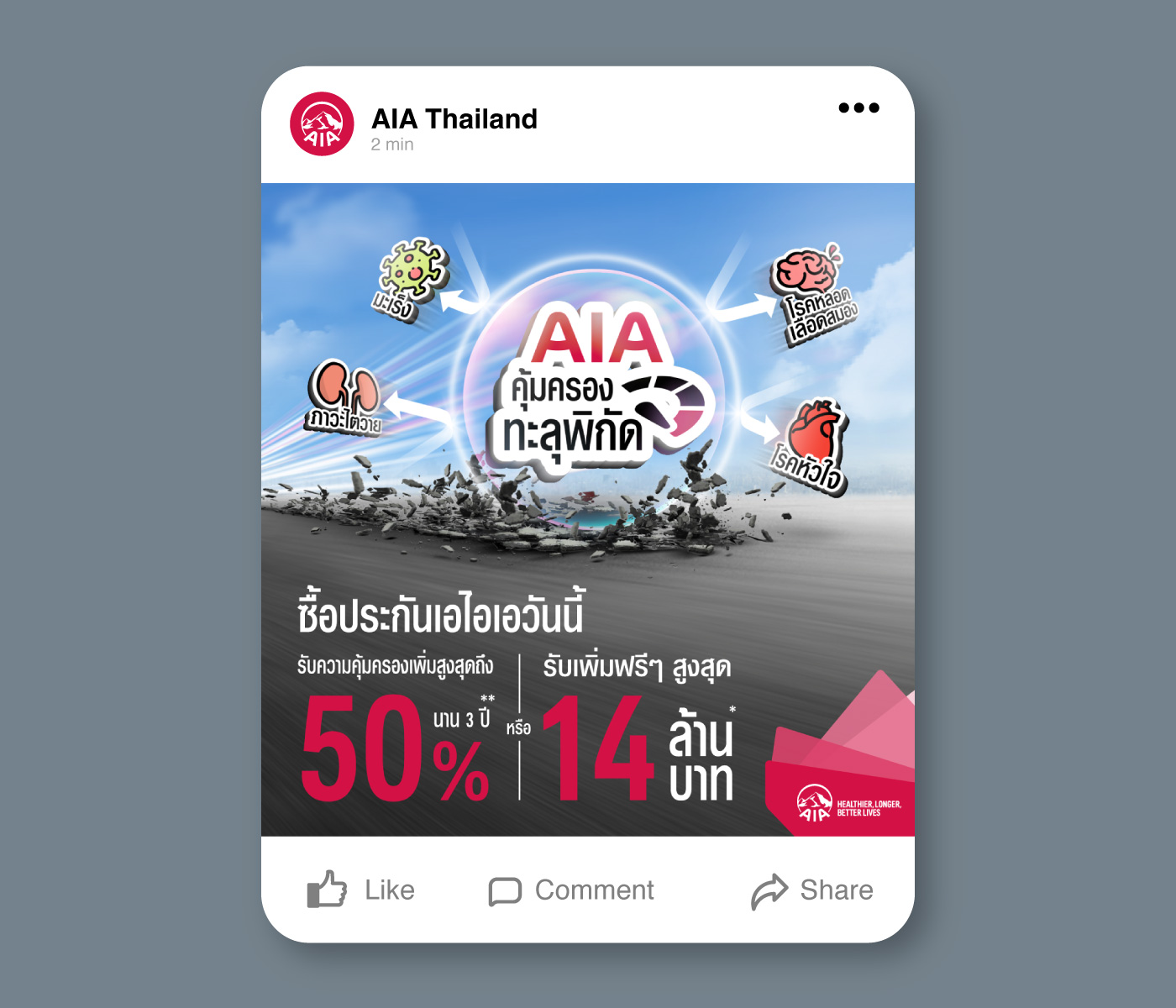 AIA SA Booster Facebook Ads